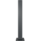 Ornamental bollard | steel tube 100 x 100 mm | series 4075B | stationary, to be fixed by plugswith base plate 200 x 200 mm